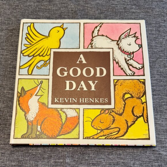 Book: "A Good Day" by Kevin Henkes Hardbound, paper pages, w/dust jacket - Picture 1 of 7